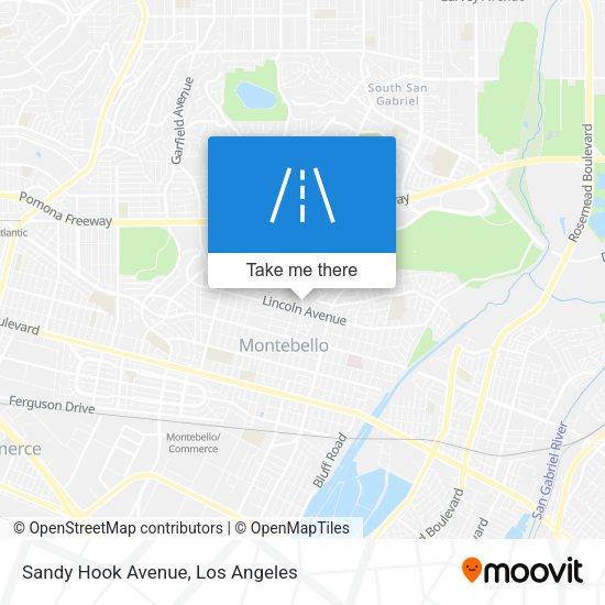 Sandy Hook Avenue map