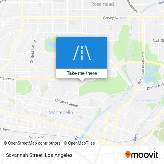 Mapa de Savannah Street