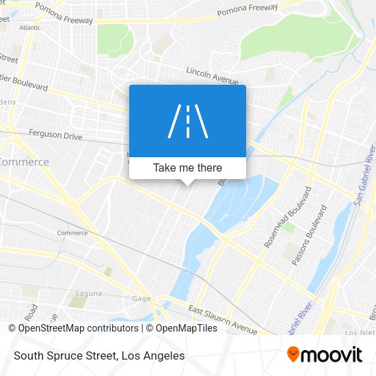 South Spruce Street map