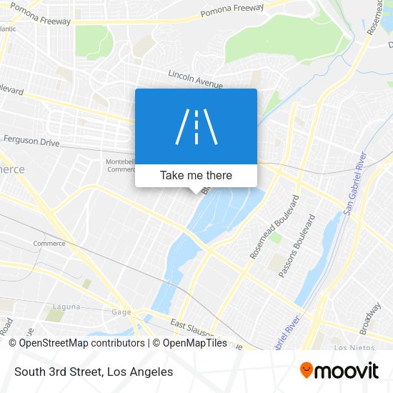 Mapa de South 3rd Street