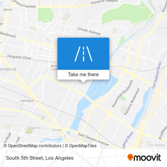 South 5th Street map