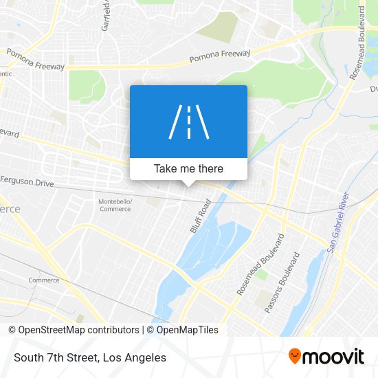 South 7th Street map