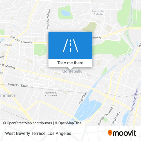 Mapa de West Beverly Terrace