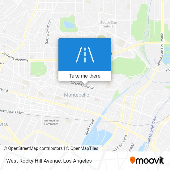 Mapa de West Rocky Hill Avenue