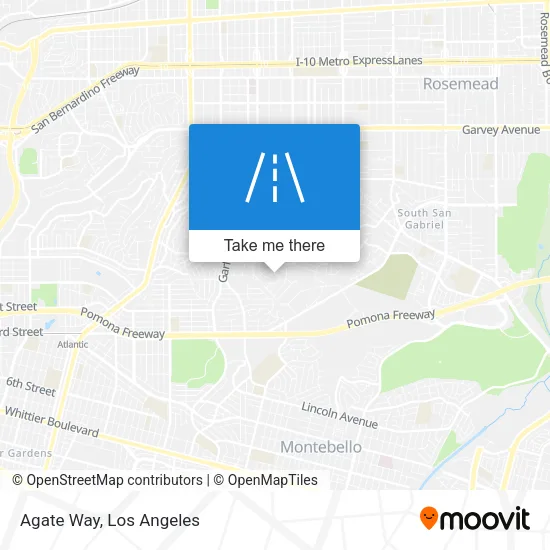 Agate Way map