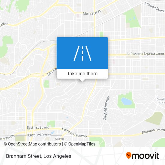 Mapa de Branham Street