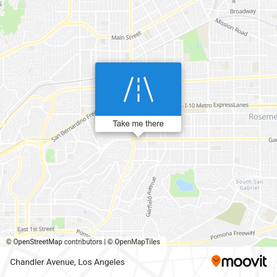 Mapa de Chandler Avenue