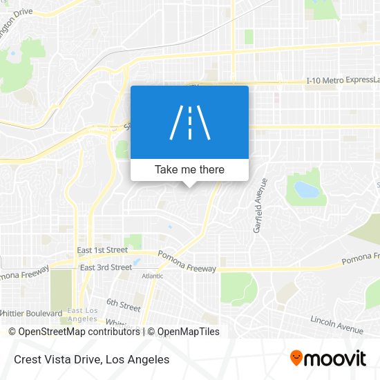 Crest Vista Drive map
