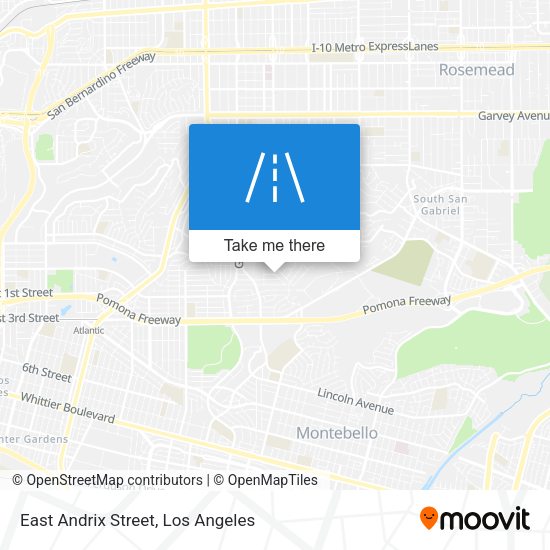 East Andrix Street map