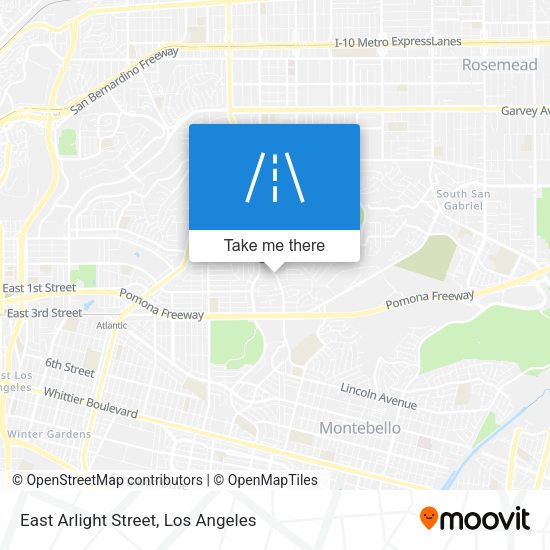 Mapa de East Arlight Street