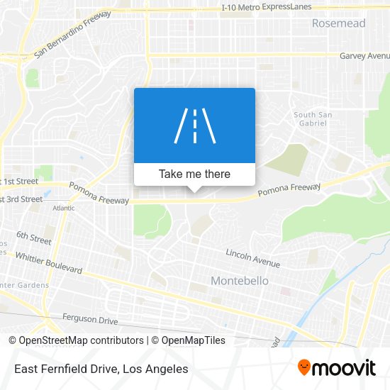 East Fernfield Drive map