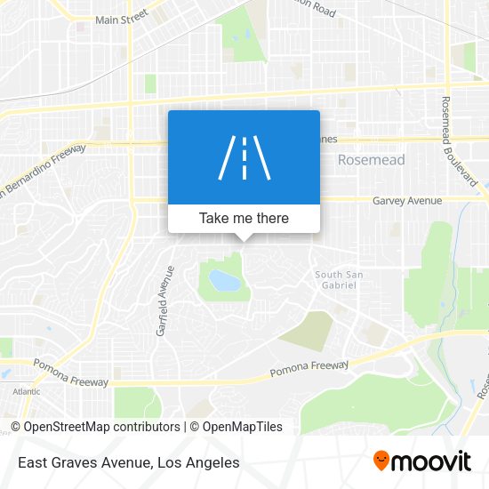 East Graves Avenue map