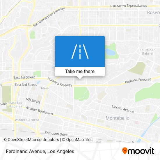 Ferdinand Avenue map