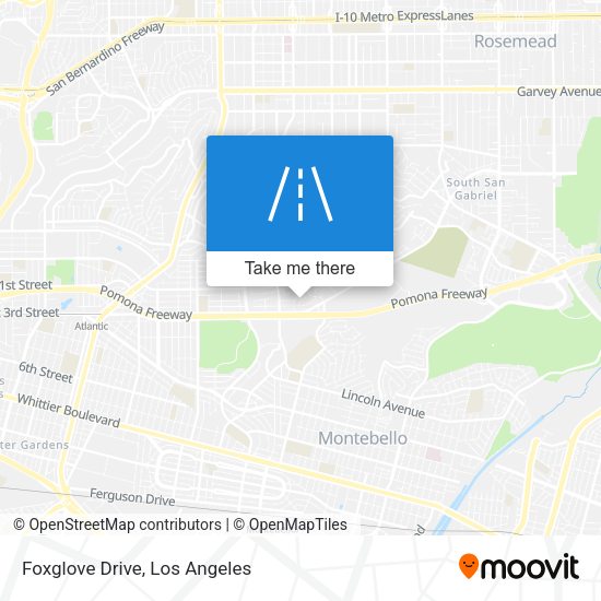 Mapa de Foxglove Drive