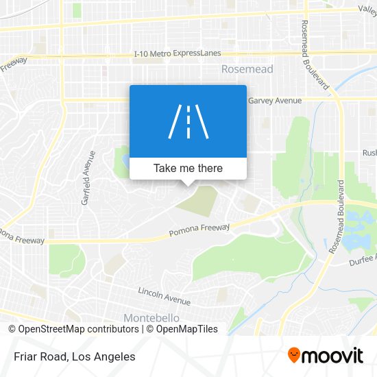 Mapa de Friar Road