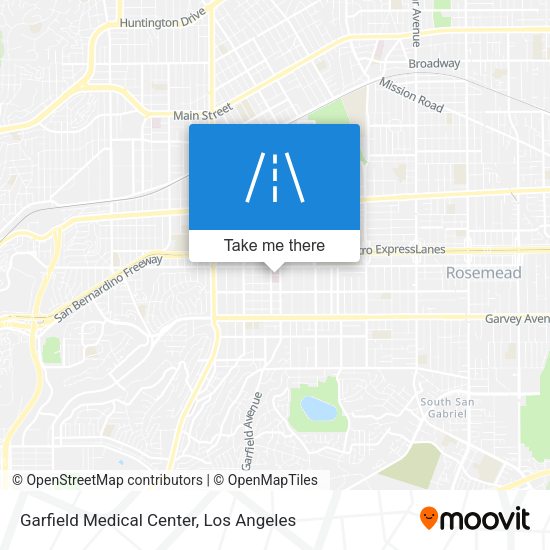 Garfield Medical Center map