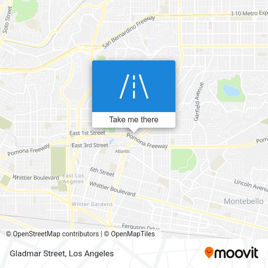 Mapa de Gladmar Street