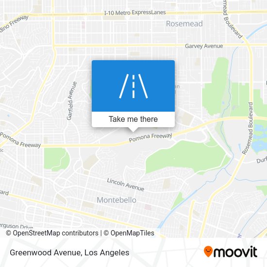 Greenwood Avenue map