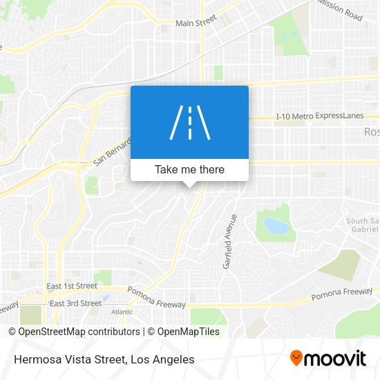 Hermosa Vista Street map