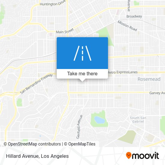 Mapa de Hillard Avenue
