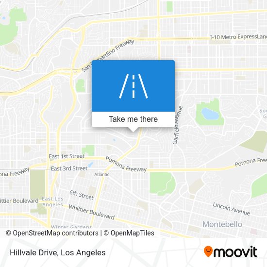 Mapa de Hillvale Drive