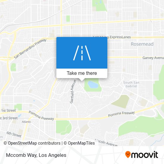 Mapa de Mccomb Way