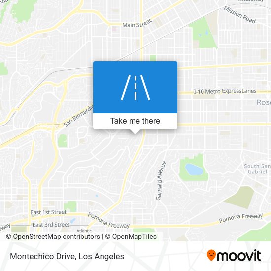 Montechico Drive map