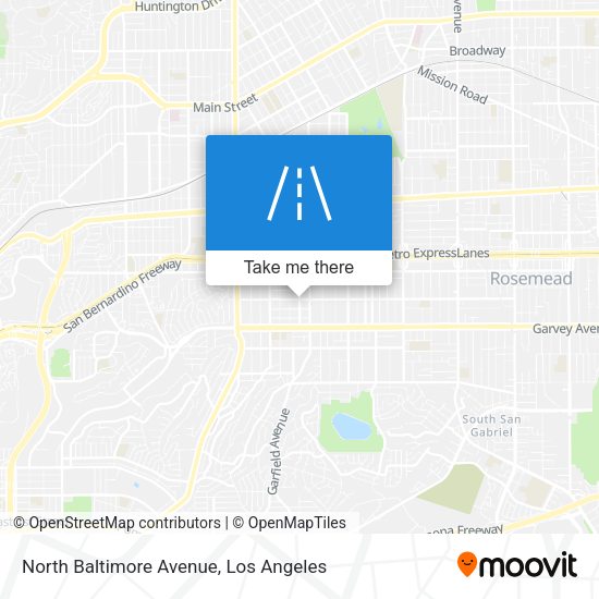 North Baltimore Avenue map
