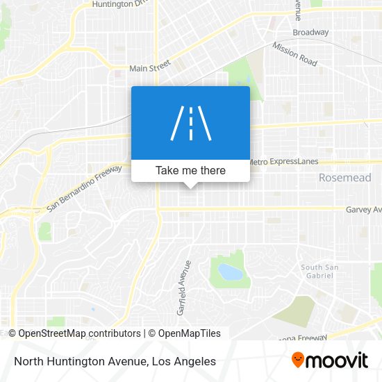 North Huntington Avenue map