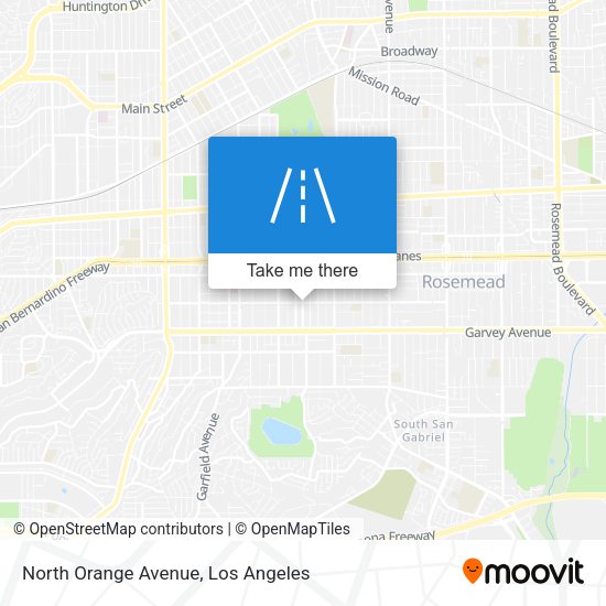 North Orange Avenue map