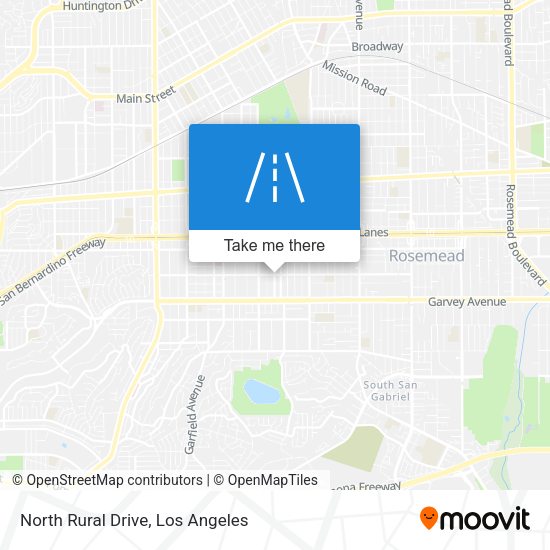 North Rural Drive map