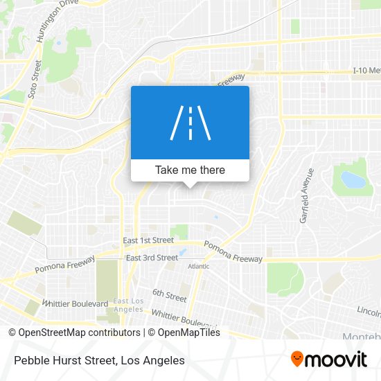 Mapa de Pebble Hurst Street