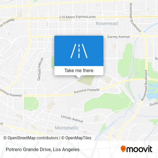 Mapa de Potrero Grande Drive