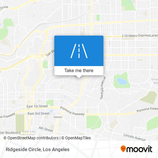 Ridgeside Circle map