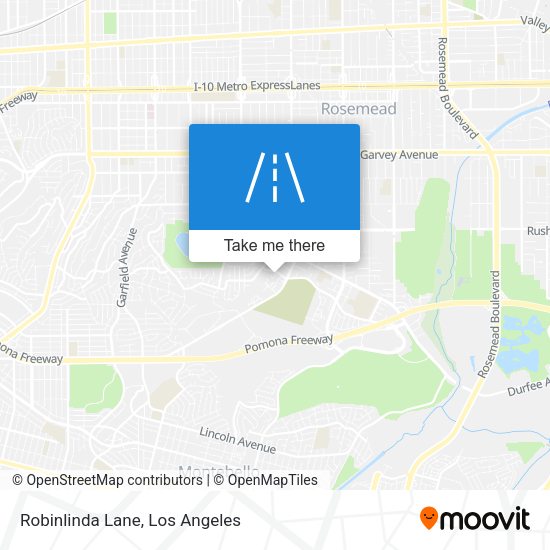 Robinlinda Lane map