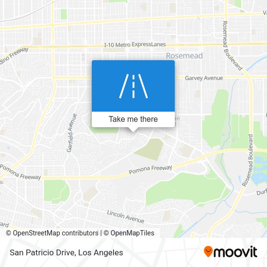 San Patricio Drive map
