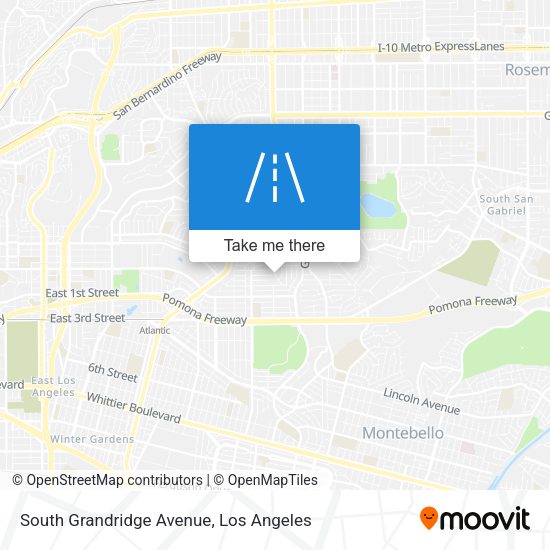 South Grandridge Avenue map