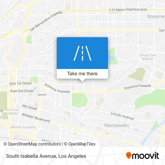 Mapa de South Isabella Avenue