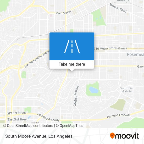 Mapa de South Moore Avenue