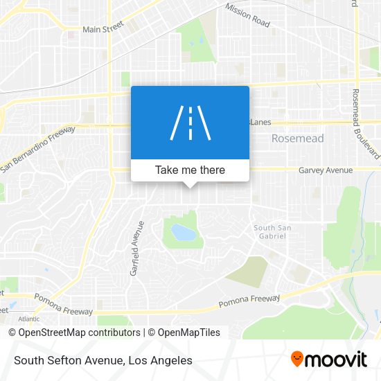 South Sefton Avenue map