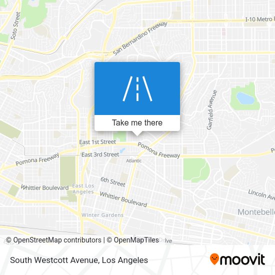 South Westcott Avenue map