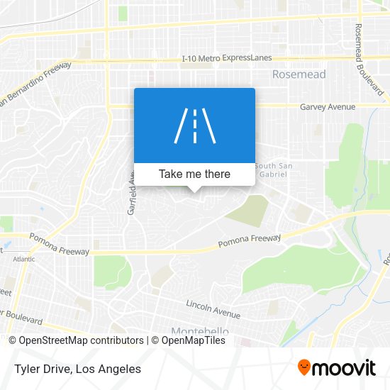 Mapa de Tyler Drive