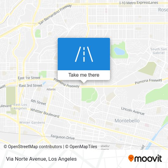 Via Norte Avenue map