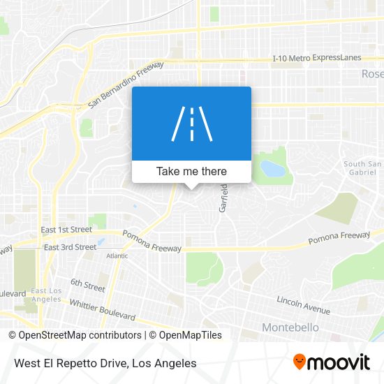 West El Repetto Drive map
