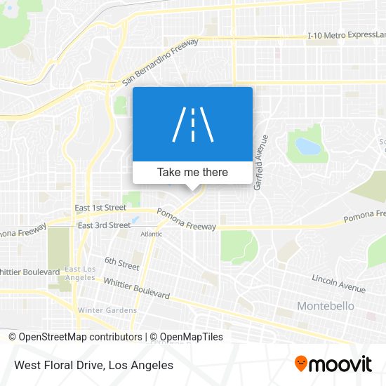 West Floral Drive map