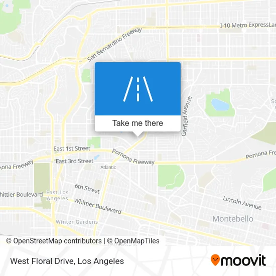 West Floral Drive map