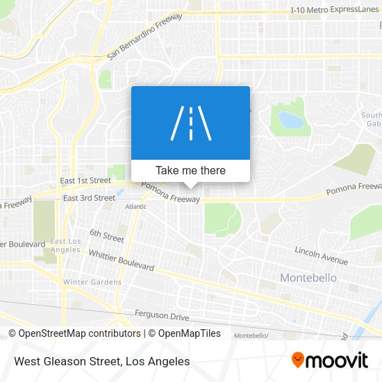 Mapa de West Gleason Street