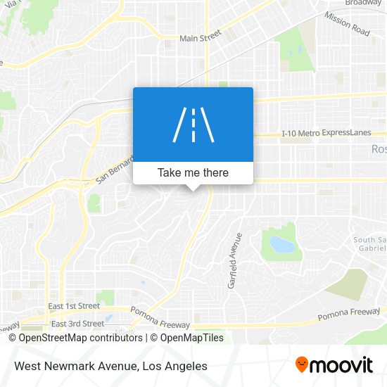 West Newmark Avenue map
