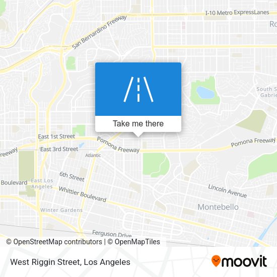 West Riggin Street map