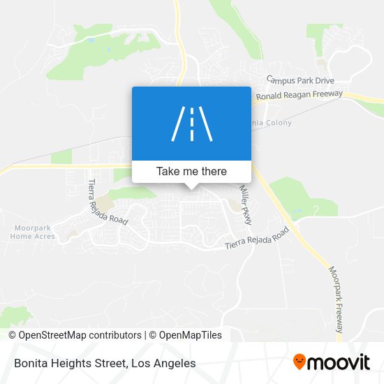 Bonita Heights Street map